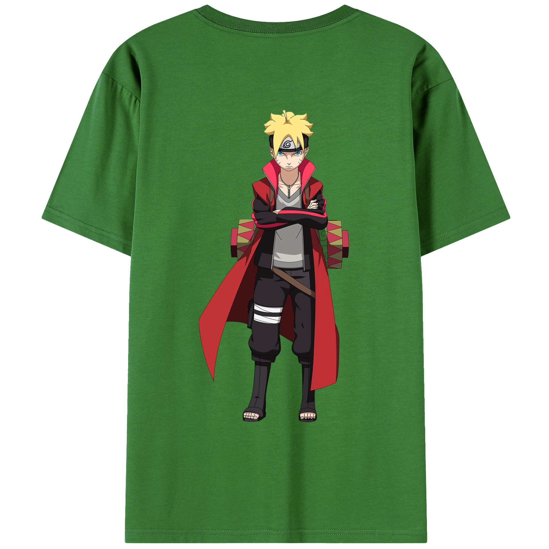 （画像用） NARUTO -ナルト- うずまき ボルト Uzumaki Boruto レディース半袖Tシャツ(バックプリント)